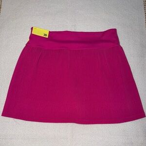 All in Motion Fuchsia Mini Skirt